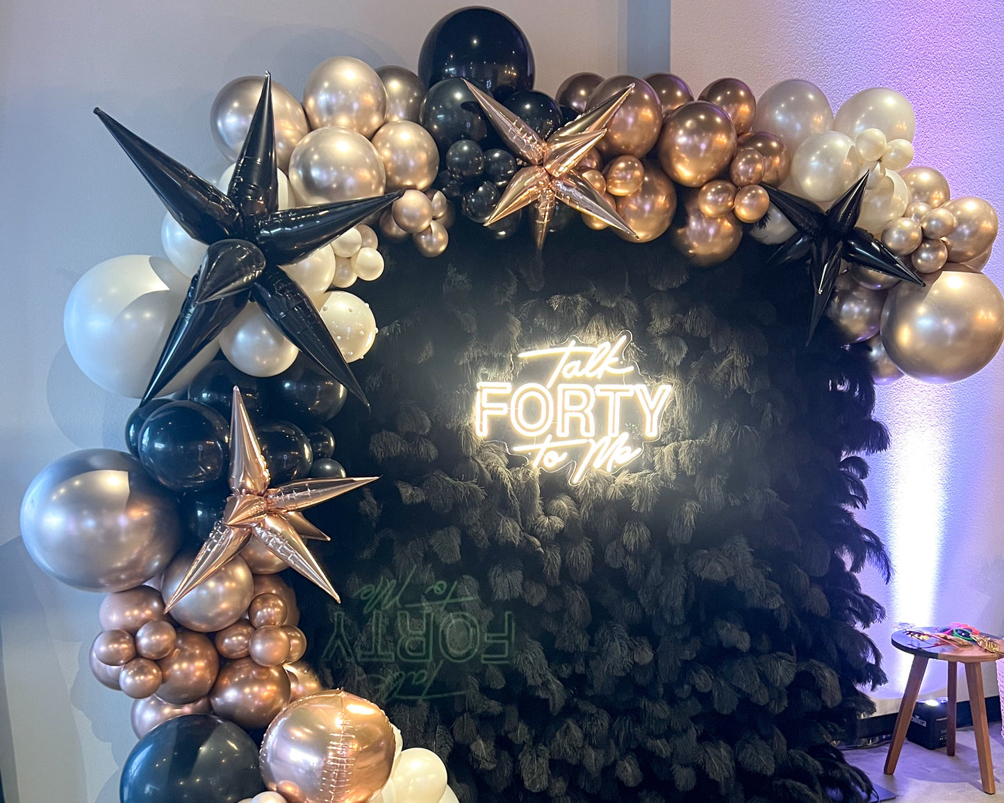 Backdrop + Balloon Garland