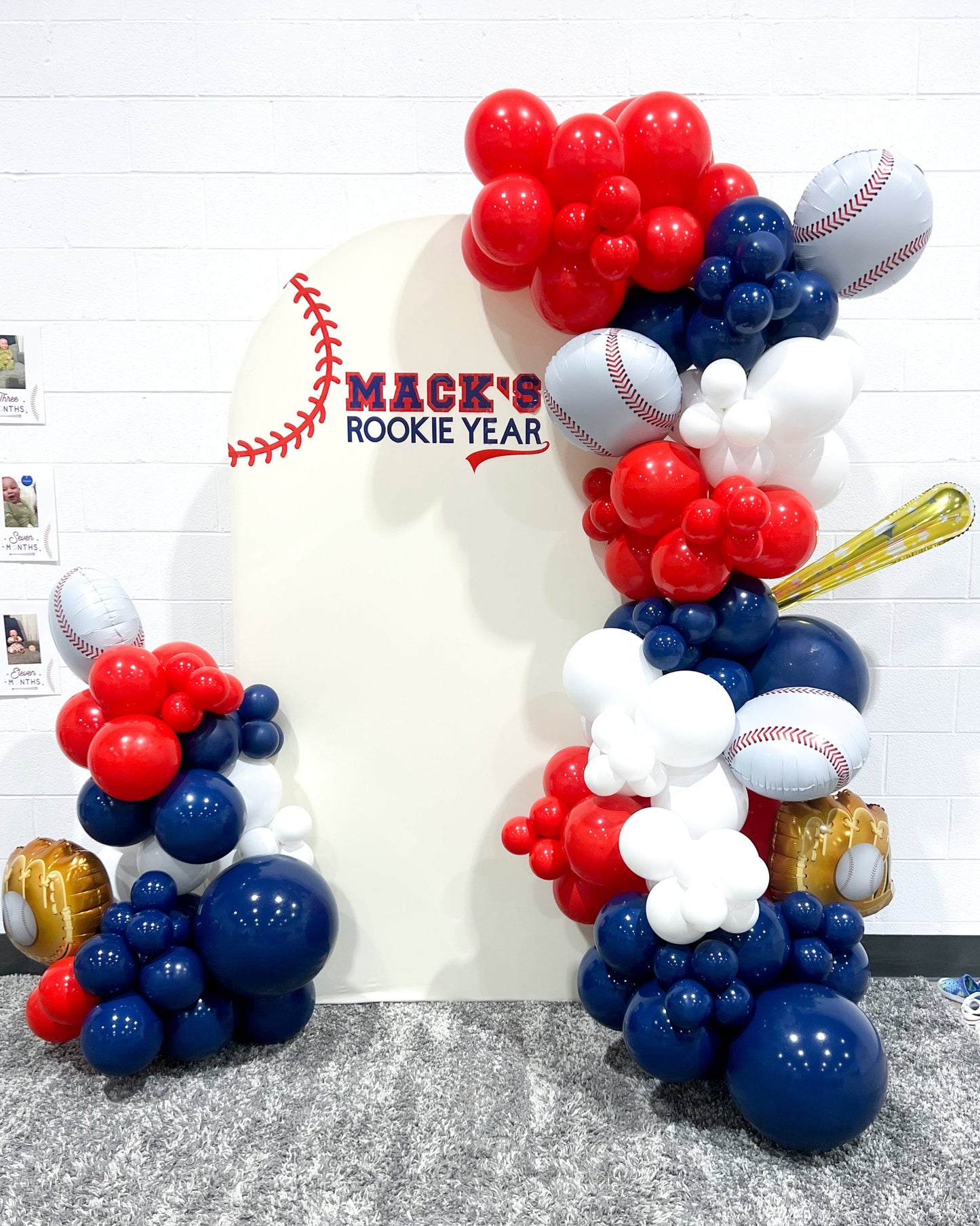 Simple Balloon Garland + Arch Backdrop