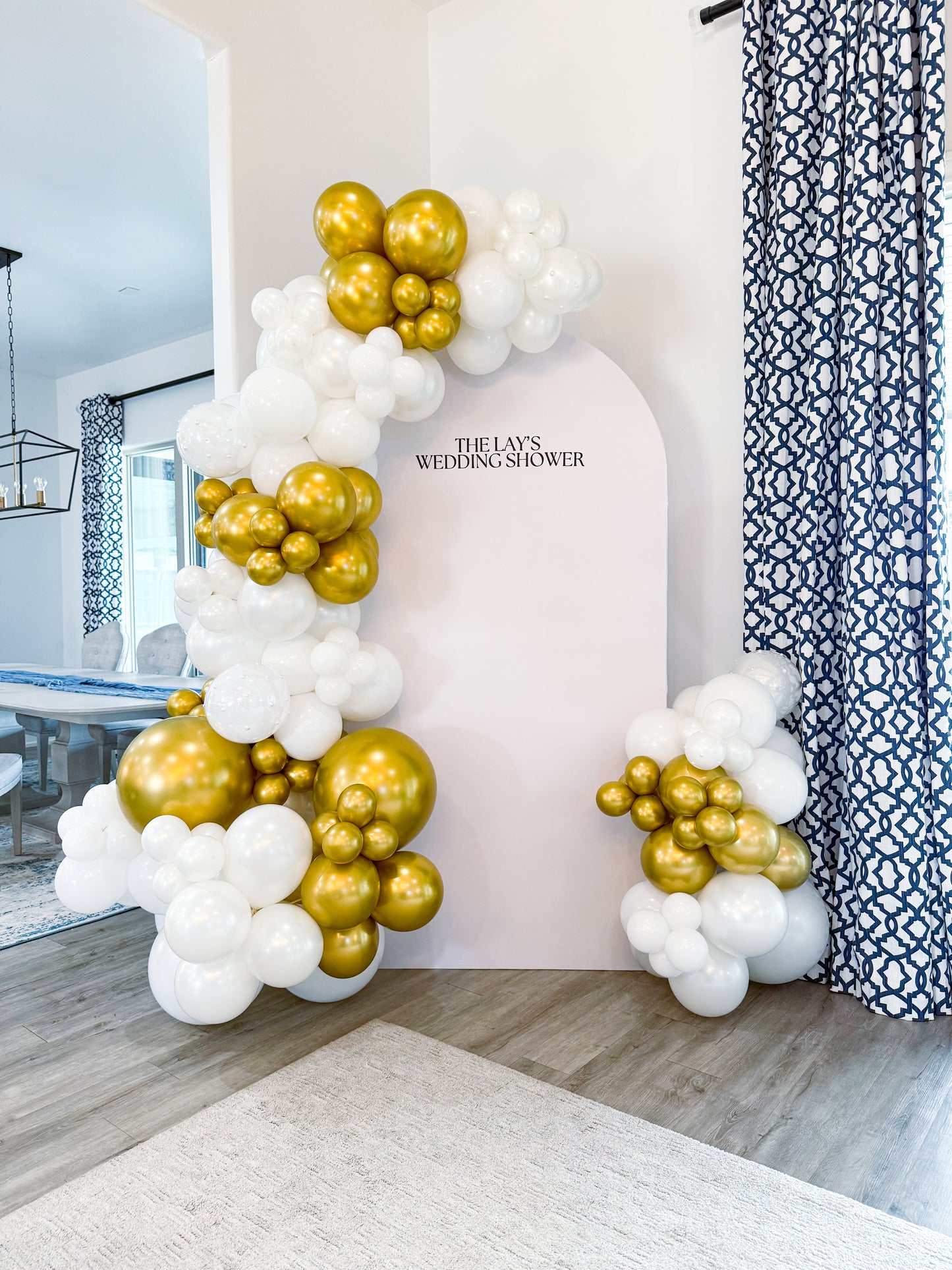 Simple Balloon Garland + Arch Backdrop